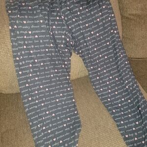 Gray and Pink Pajama Set with Cozy Fit